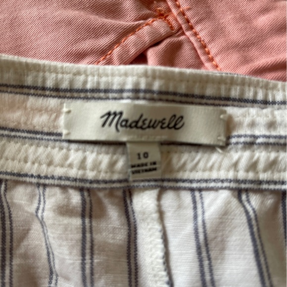 Madewell Women’s Stripes Linen Wrap Skirt Size 10 - Picture 4 of 4